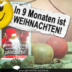 In 9 Monaten ist Weihnachten!