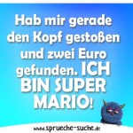 Spruchbild über das Gameboyspiel Super-Mario