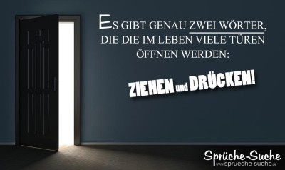 Lustiger Spruch als Lebenseisheit