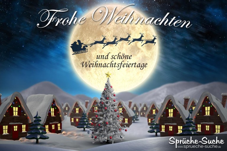 Weihnachtskarte Frohe Weihnachten