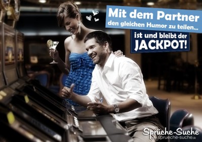 Schöner Spruch über sich liebendes Paar im Casino