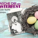 Schöne nostalgische Karte zum Osterfest