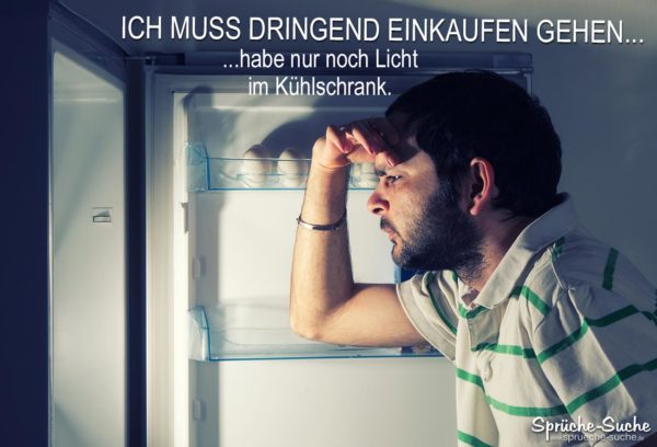 Kühlschrank leer - Lustige Sprüche