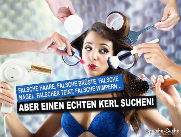 Falsche Brüste - Frauen Sprüche