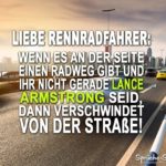 Anti Radfahrer Spruch