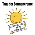 Tag der Sonnencreme