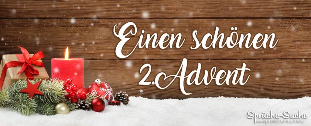 Einen schönen 2. Advent Grußkarte