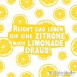 Reicht das Leben Dir eine Zitrone, mach Limonade draus!